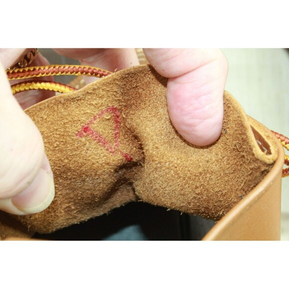 LL Bean Ankle Duck Boots Brown Leather Lace Up Unlined Round Toe Size 6 M - Picture 8 of 10